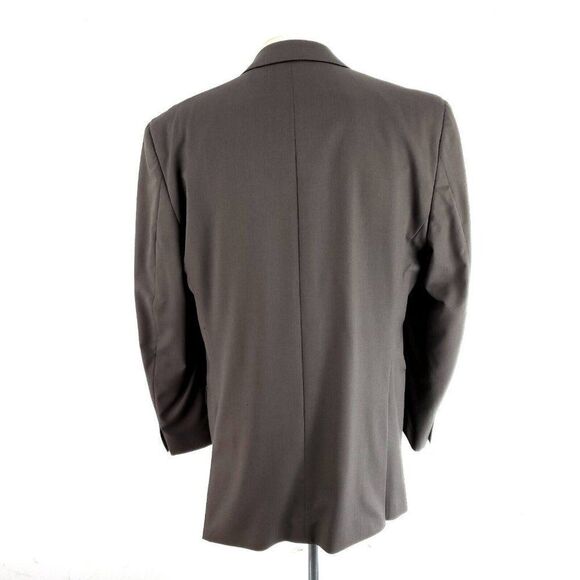 Michael Kors Wool 2‎ Button Blazer 42L Beige - Picture 5 of 10